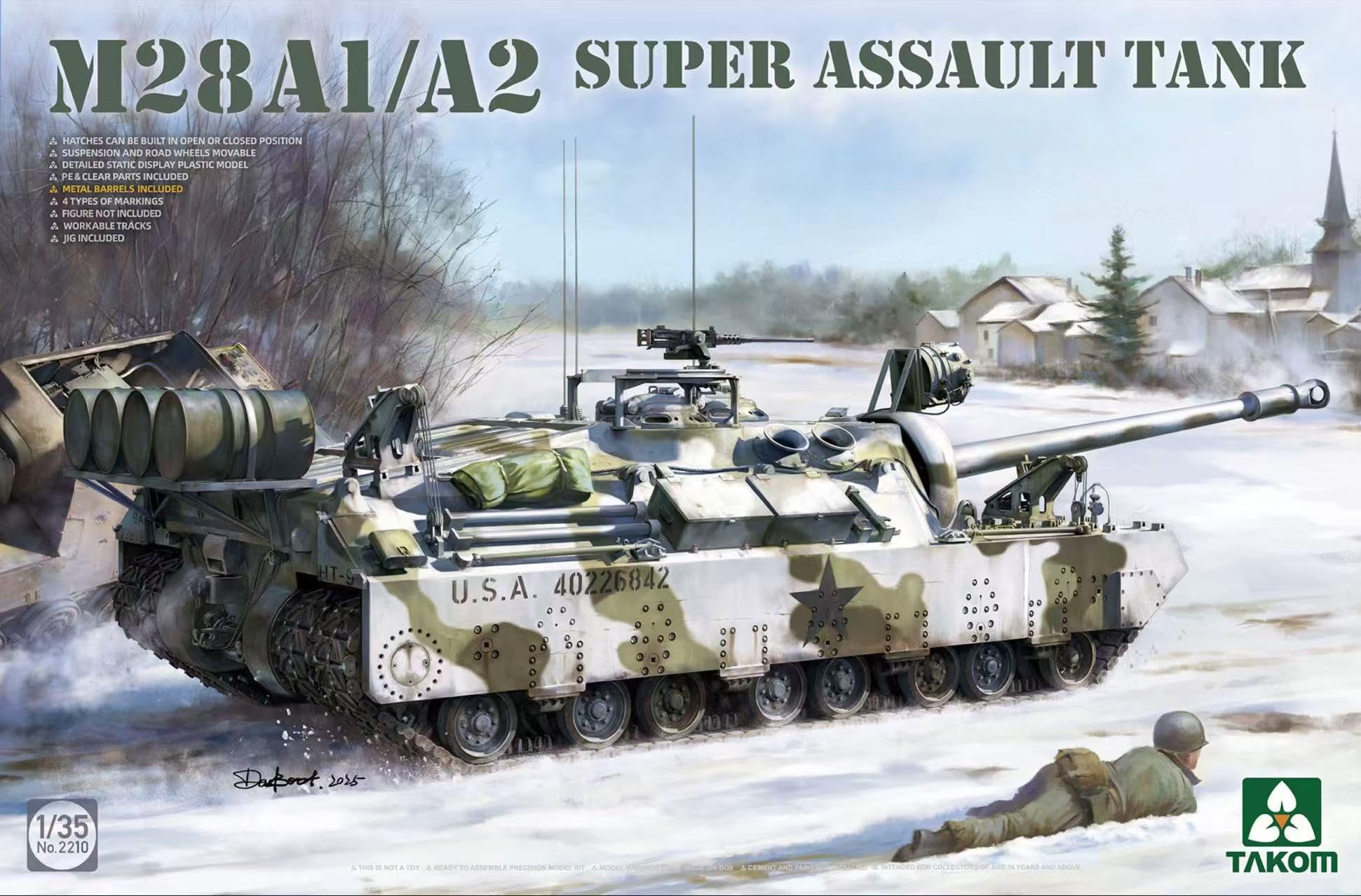 Amazon | タコム TKO2209W 1/35 T28 M28A1/A2 セット 戦車模型